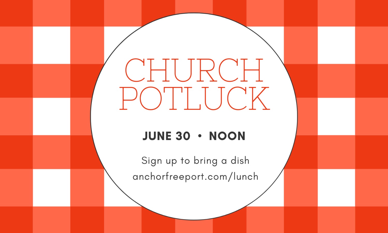 Anchor Church Potluck