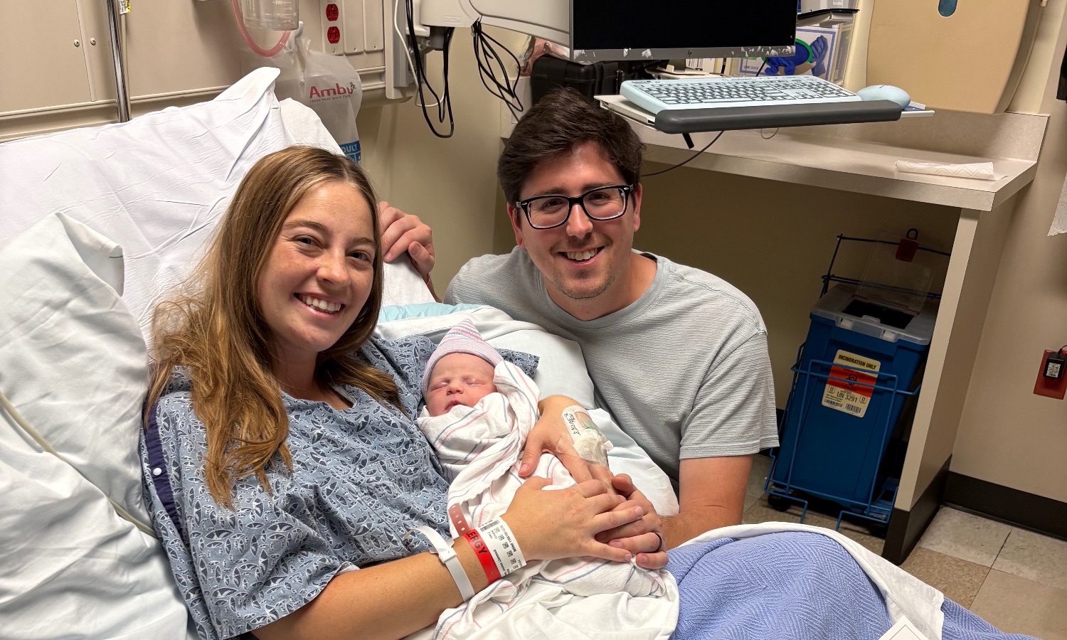 Luke and Jenessa and baby Margot