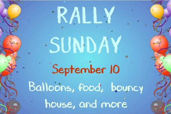 Rally Sunday - September 10