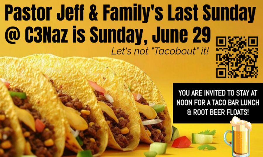 Taco Lunch for Pastor Jeff and Family