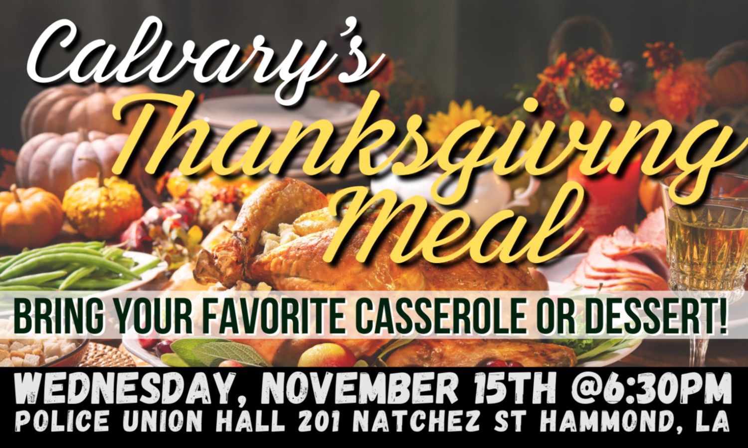 Calvary Family Thanksgiving Meal
