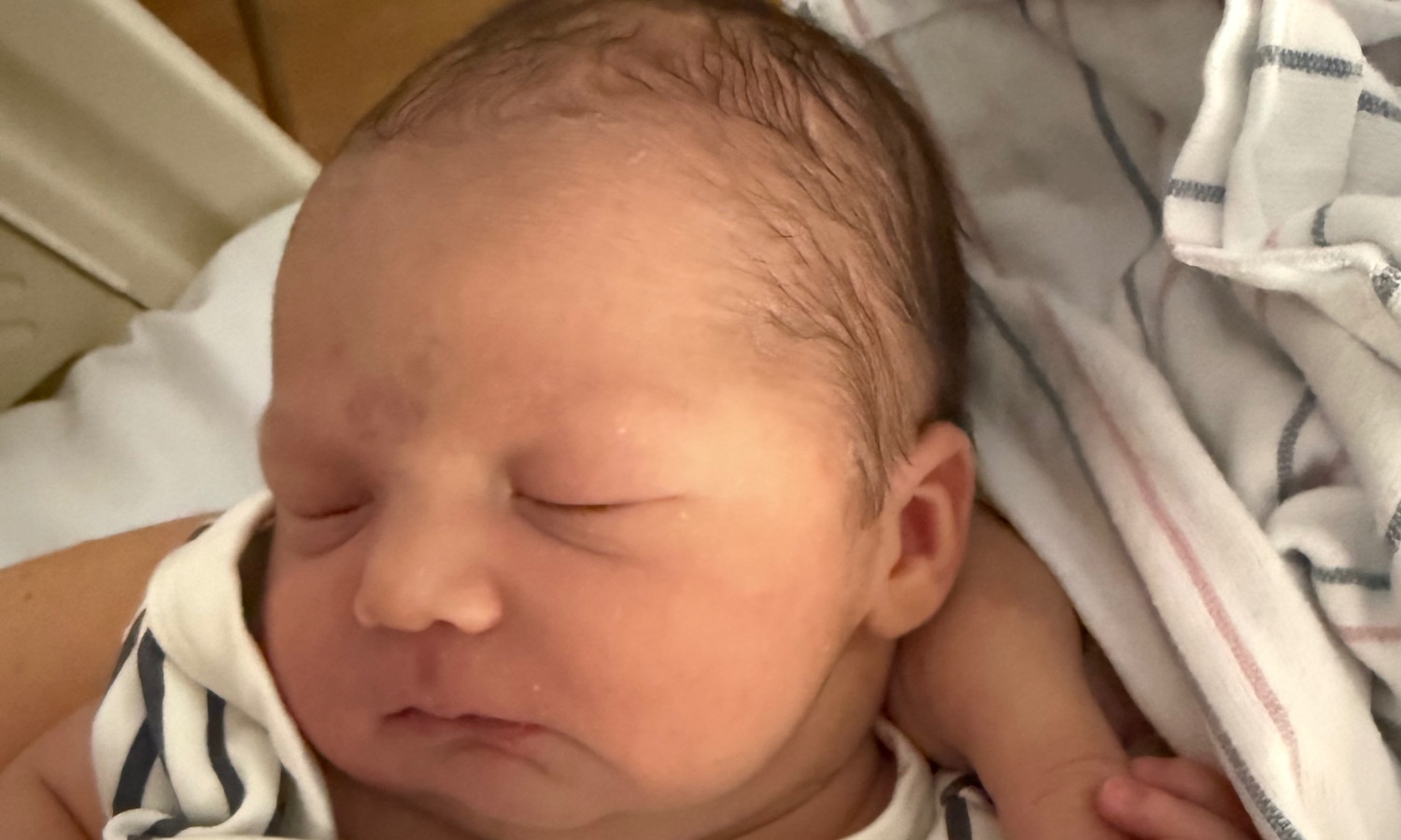 Ashley, Ryan, Scott (4), and Grace (2.5) + newborn Whitt!