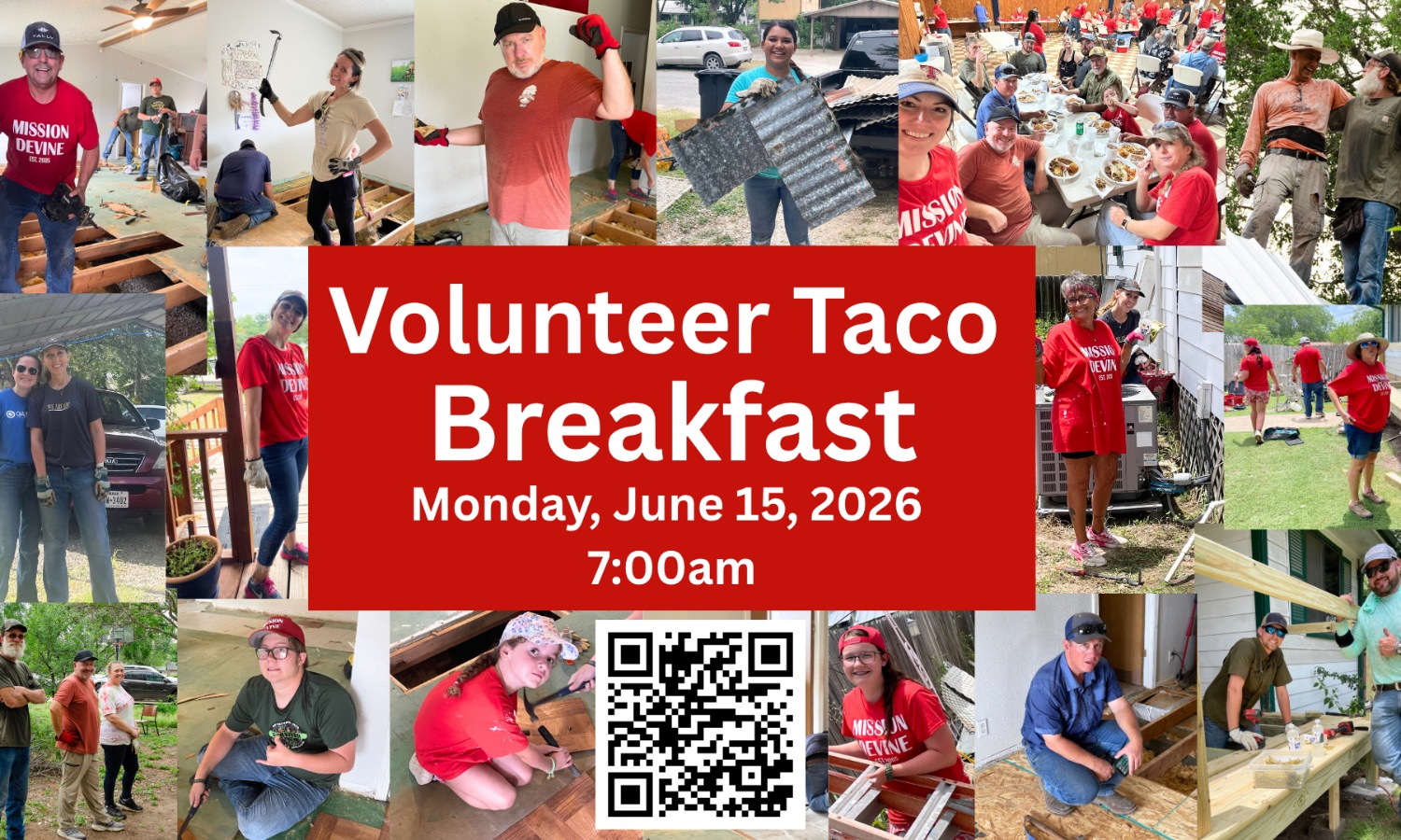 4:19 Life Ministries - Mission Devine Volunteer Taco Breakfast