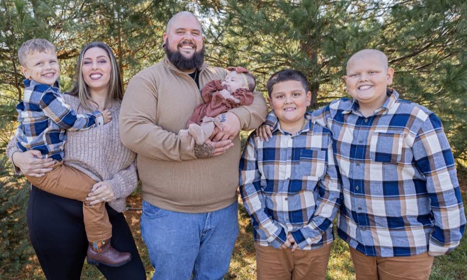 Tiffanie, Giovanni, Landon, Tyson, and Aleiah