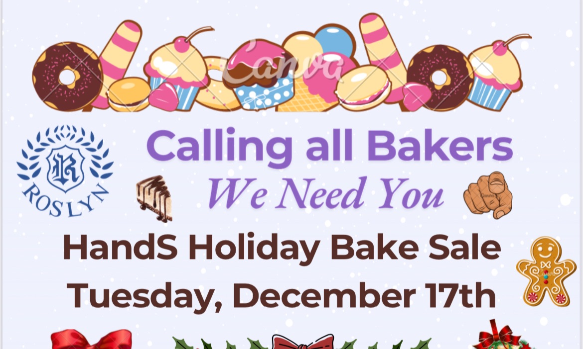 Roslyn HandS Holiday Bake Sale 