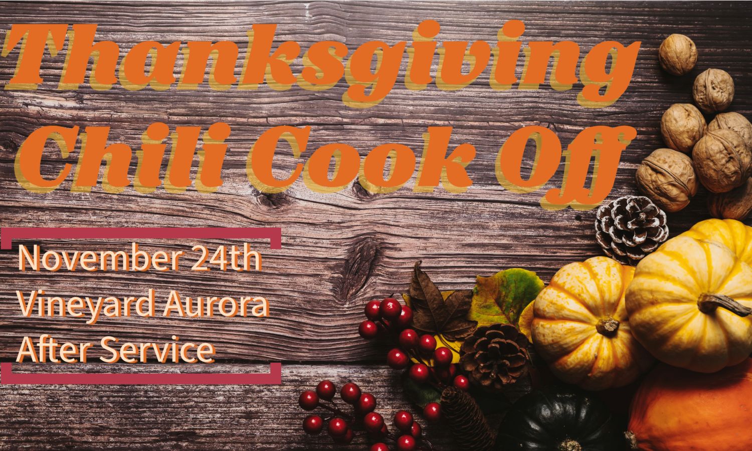 Thanksgiving Chili Cook Off