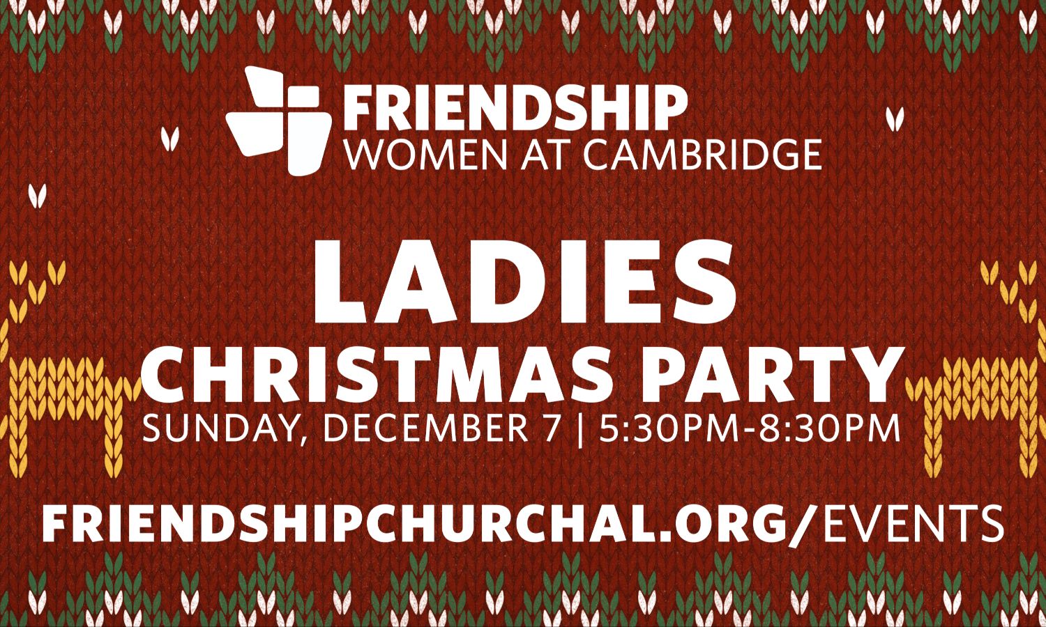 Ladies Christmas Party (Cambridge)  