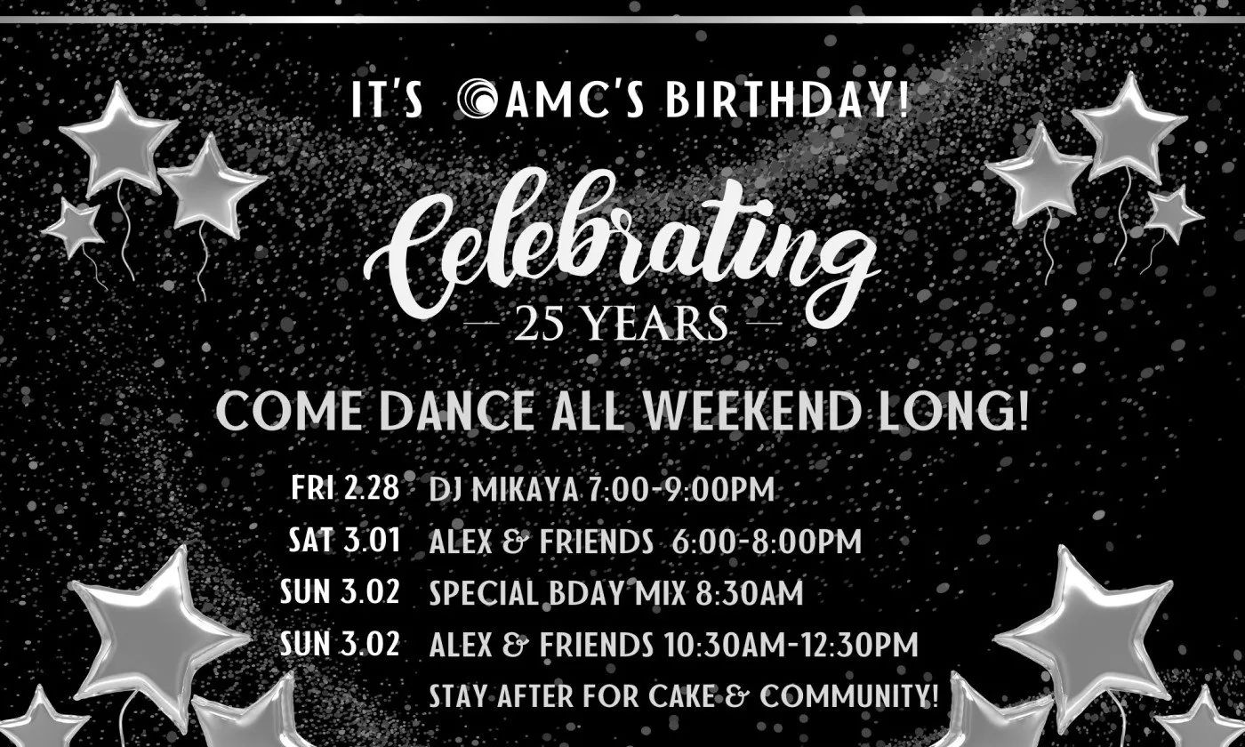 Asheville Movement Collective 25th Silver Anniversary Potluck Lunch